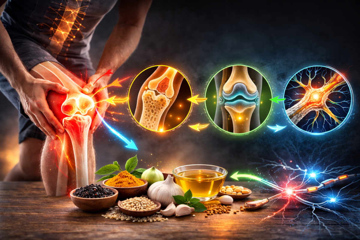 सुबह की जकड़न में राहत देने वाले हल्दी दूध, तिल, लहसुन और मेथी दाना के प्राकृतिक उपाय