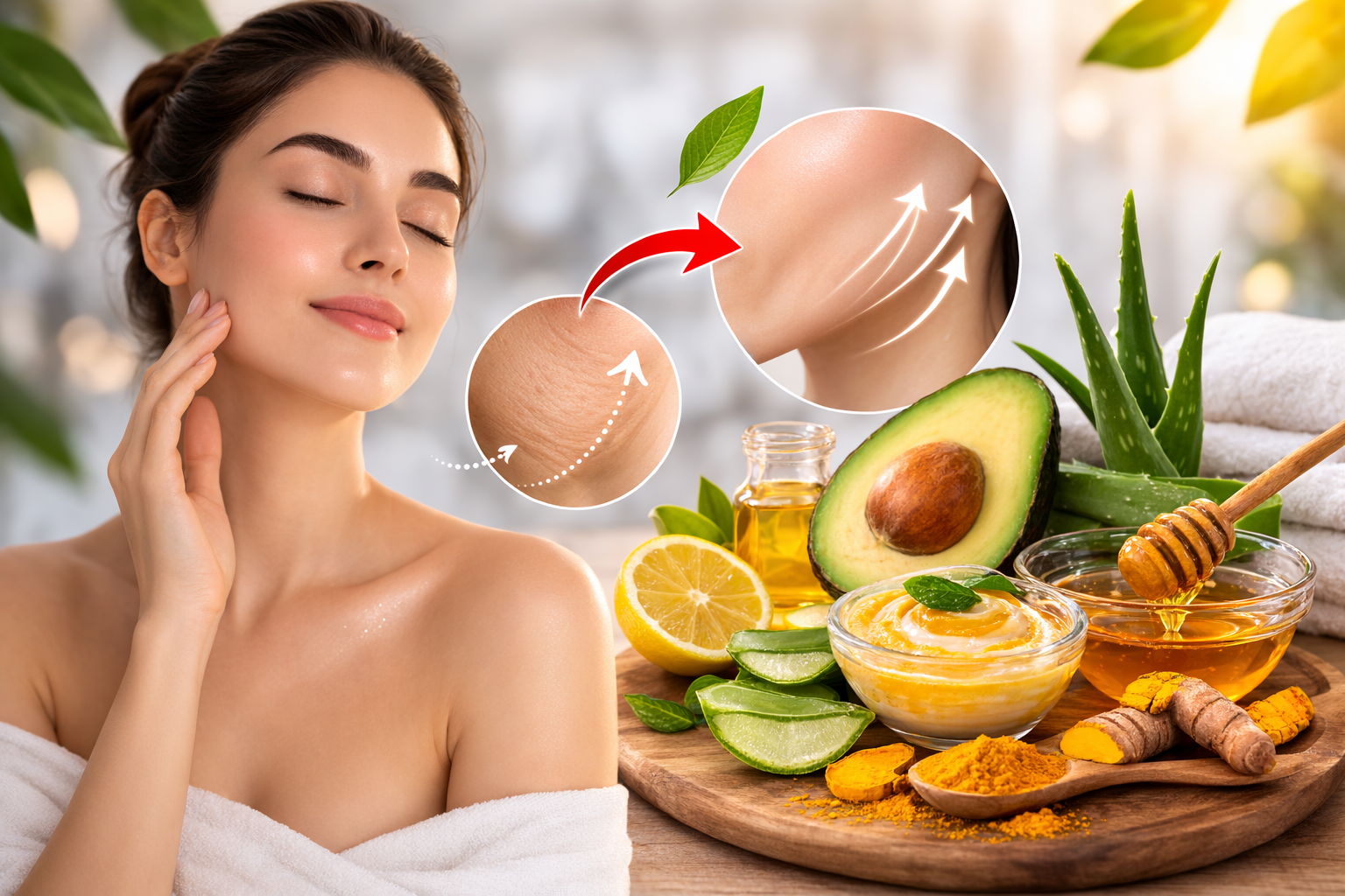 प्राकृतिक तरीके से लूज स्किन को टाइट करने के उपाय